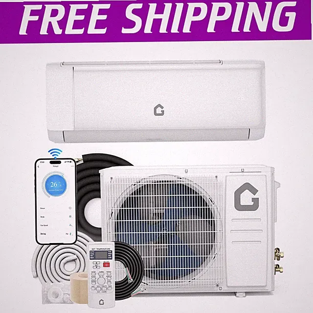 18000BTU 230V AC Mini Split Air Conditioner 19 SEER2 for Rooms Up to 1250 Sq. Ft