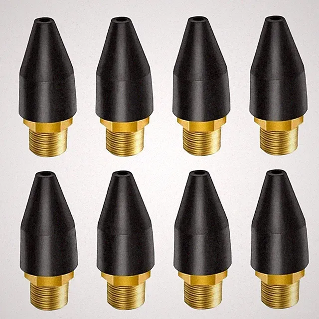 8PCS Air Nozzle Tip Blow Gun, Rubber Nozzle 1/8" NPT for Workshop Compressor