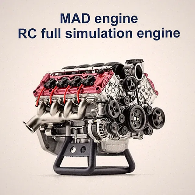 For Adults V8 Combustion Engine Model Building Kits Internal DIY Hobby