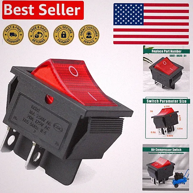 High-Performance On-Off Switch Replacement for Kobalt 8 Gal Air Compressors